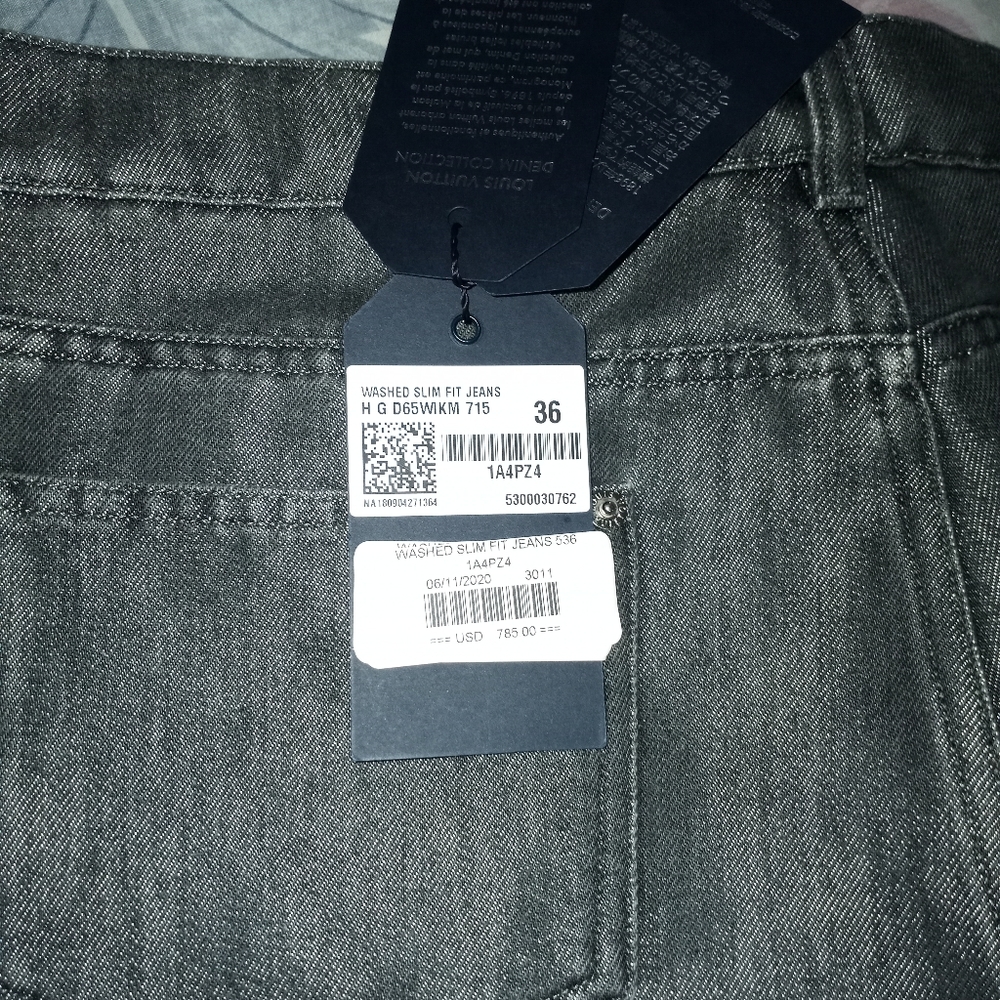Louis Vuitton grey Jean